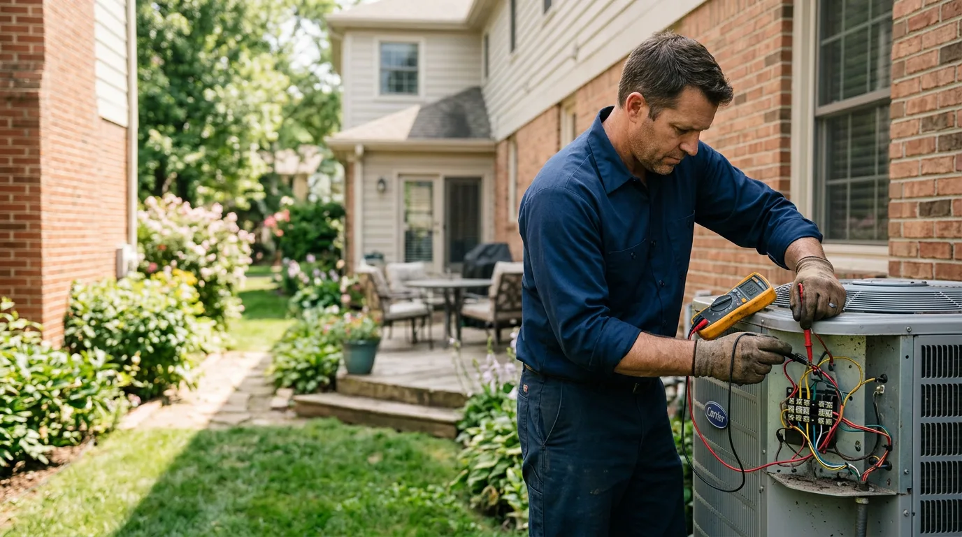 HVAC technician working near Tremont, PA